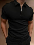 Camisa Polo Masculina com Zíper de Quarto