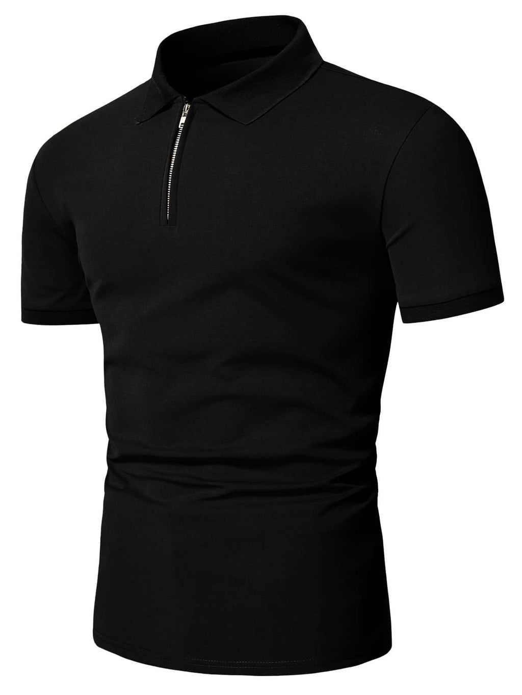 Camisa Polo Masculina com Zíper de Quarto