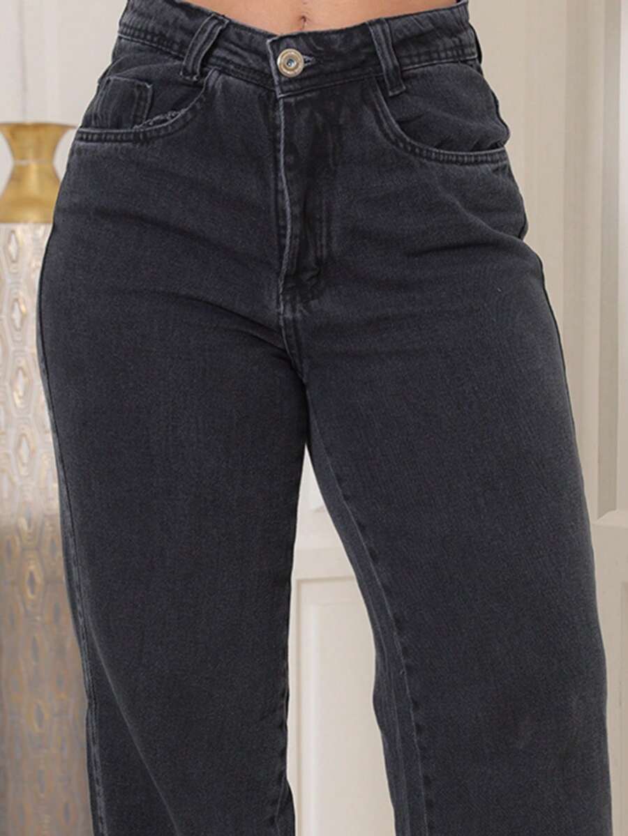 Calça Jeans Feminina Wide Leg Pantalona