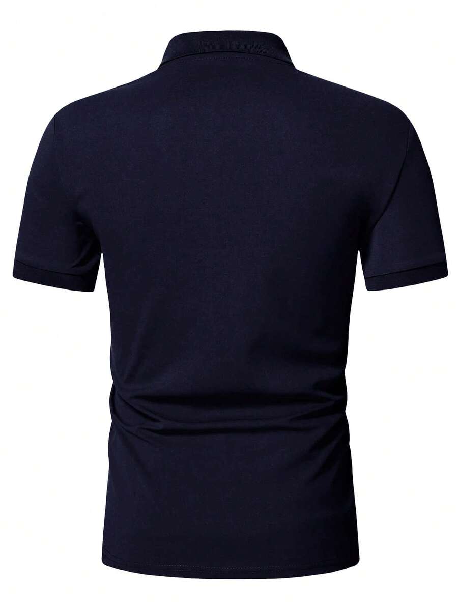 Camisa Polo Masculina com Zíper de Quarto