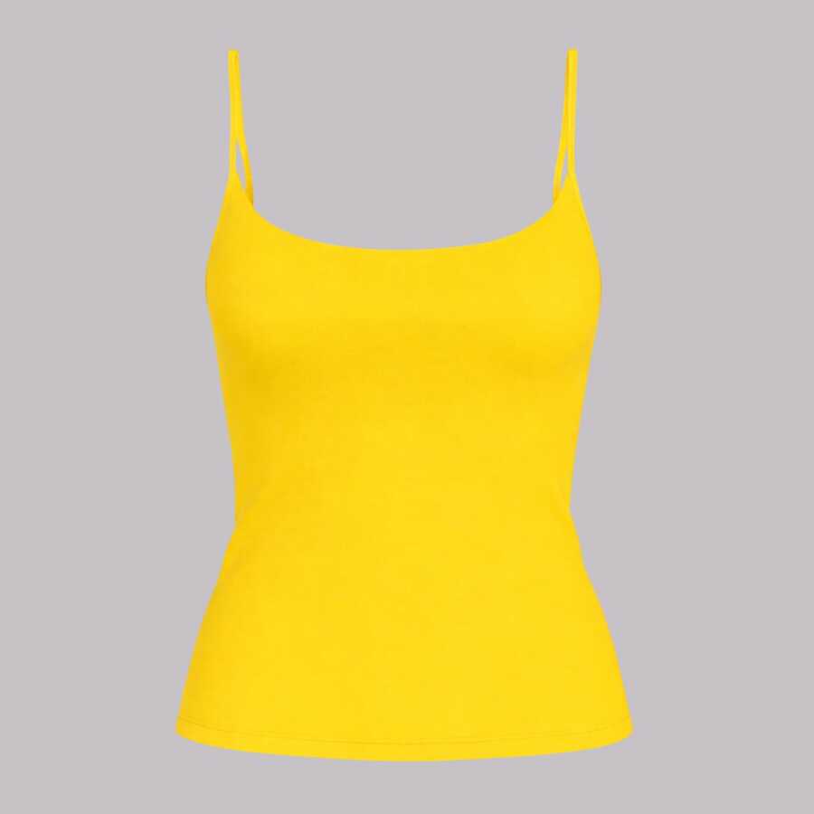 Regata Alça Fina Blusa com Forro Duplo no Busto