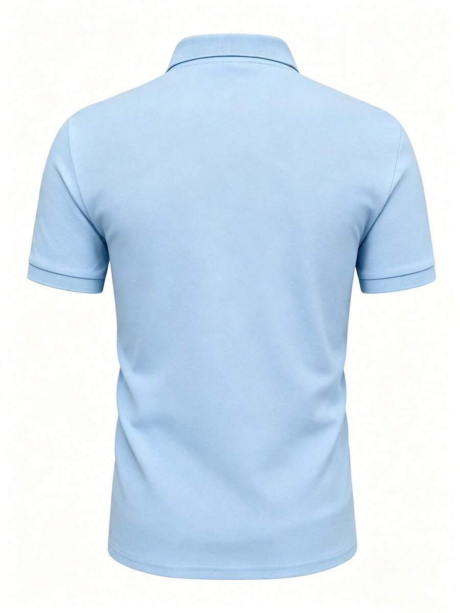 Camisa Polo Masculina com Zíper de Quarto