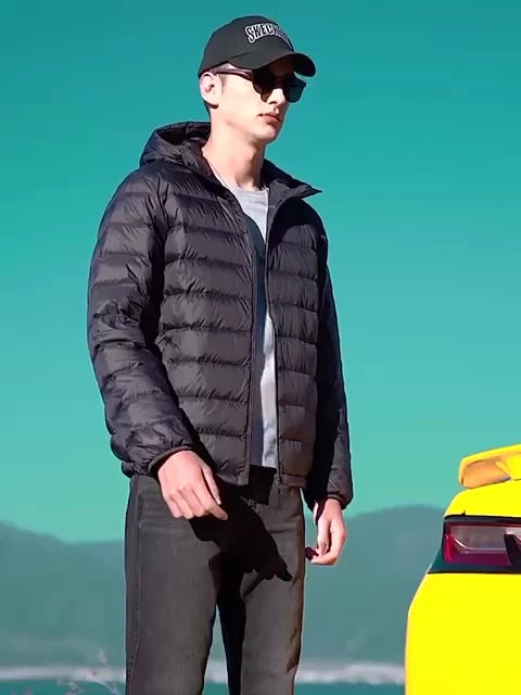 Jaqueta Bobojaco Impermeável Becker Nylon Puffer Masculino com Bolsos e Capuz