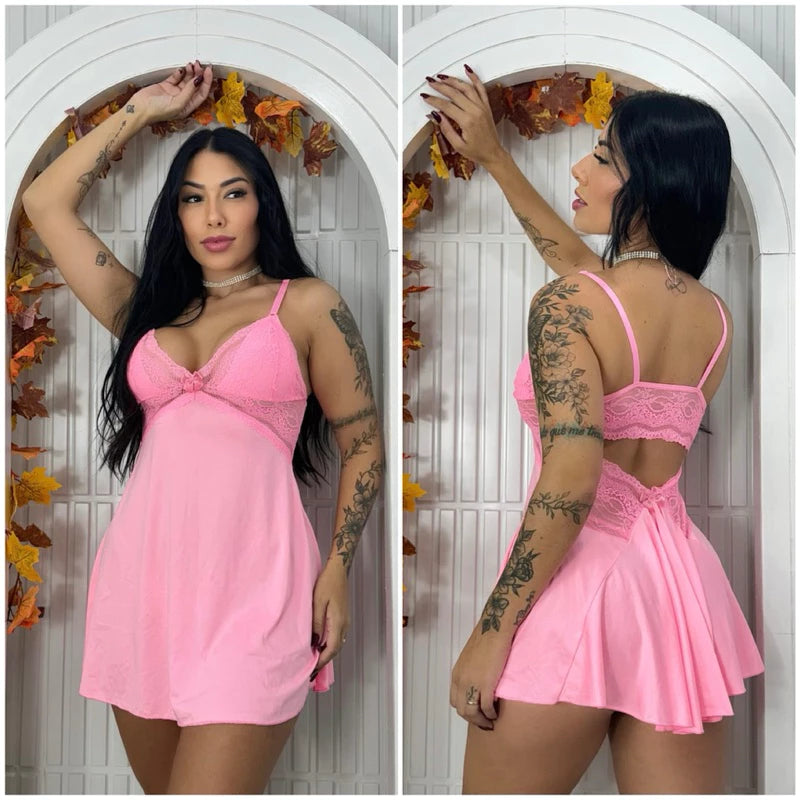 Camisola Feminina + Calcinha