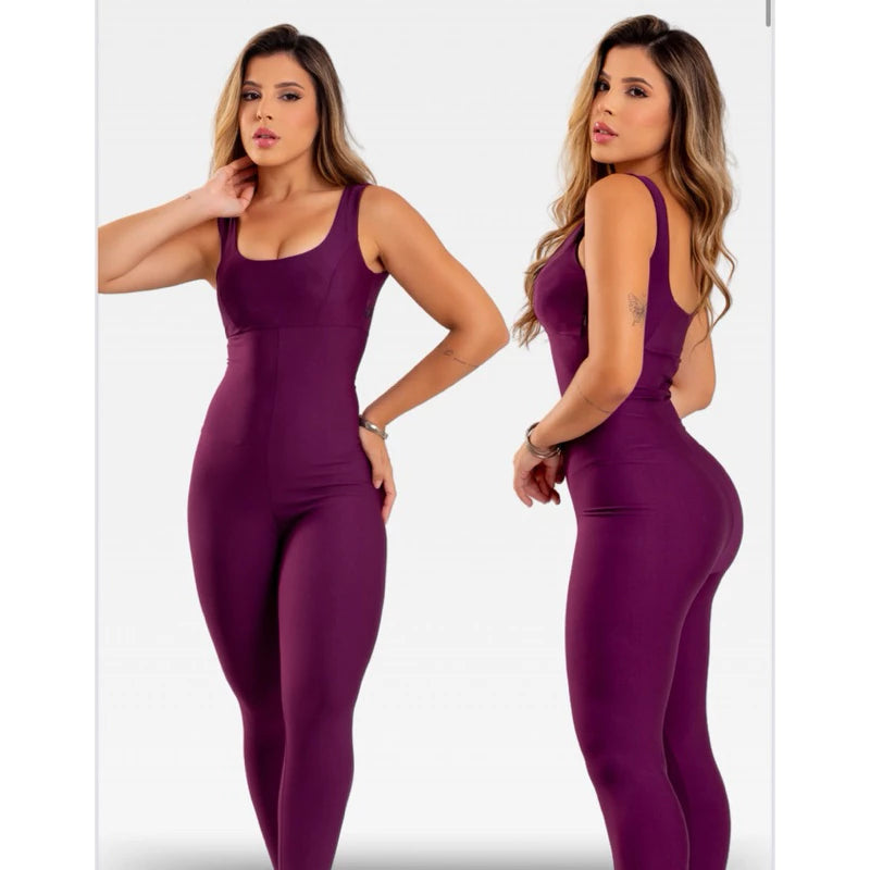 Macacão Academia feminino Fitness longo