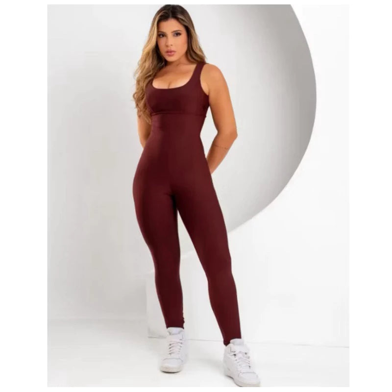 Macacão Academia feminino Fitness longo
