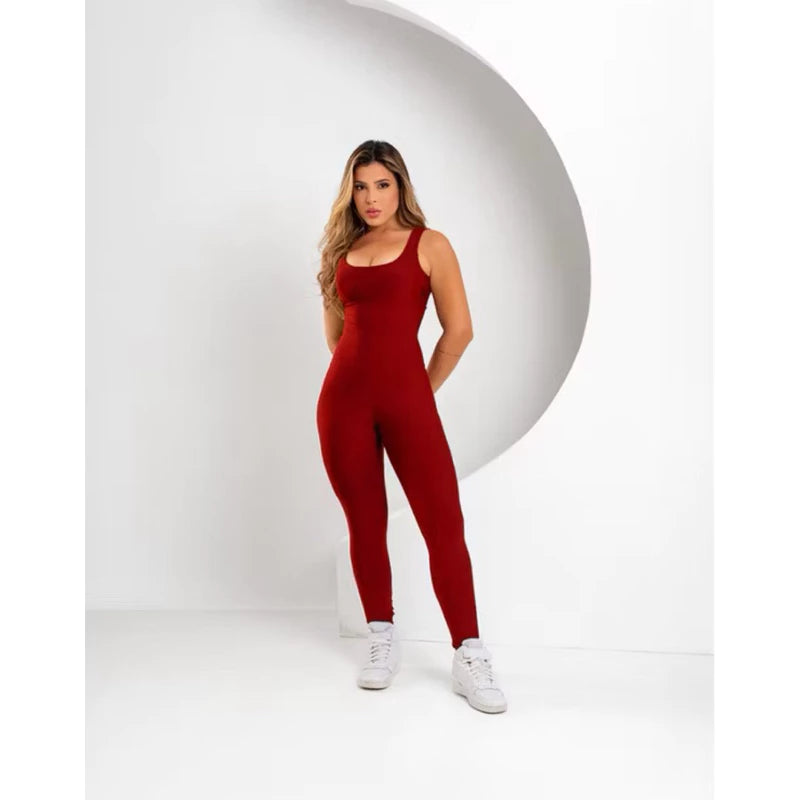 Macacão Academia feminino Fitness longo