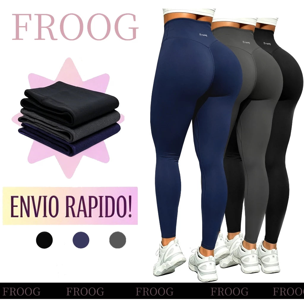 Calça Legging Esportiva Cintura Alta Com Bolso Empina