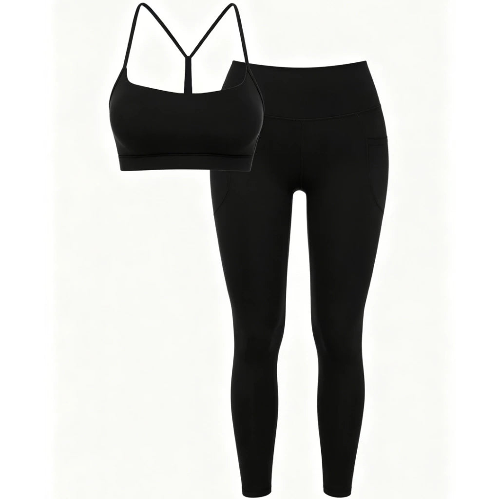 Calça Legging Esportiva Cintura Alta Com Bolso Empina